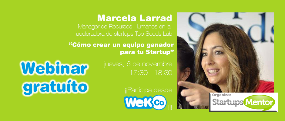 Webinar StartupsMentor con Marcela Larrad